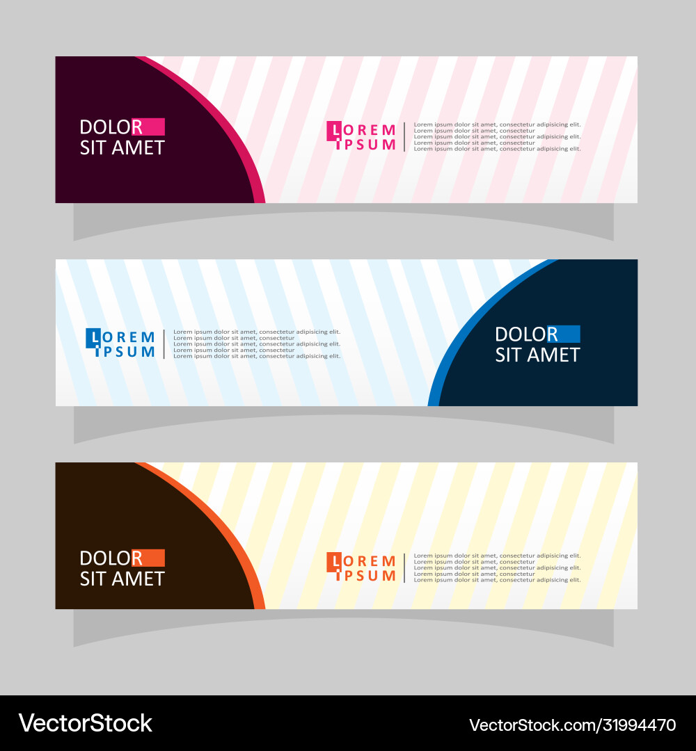 Abstract design banner web template Vector Image