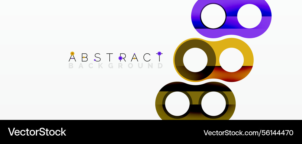 Abstract design features overlapping colorful Abstract design features overlapping colorful Vector Image
