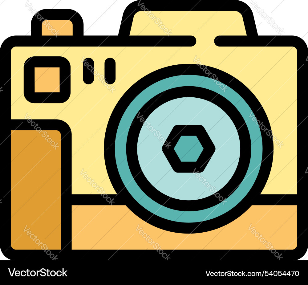 Digital camera focusing with lens shutter open Digital camera focusing with lens shutter open Vector Image