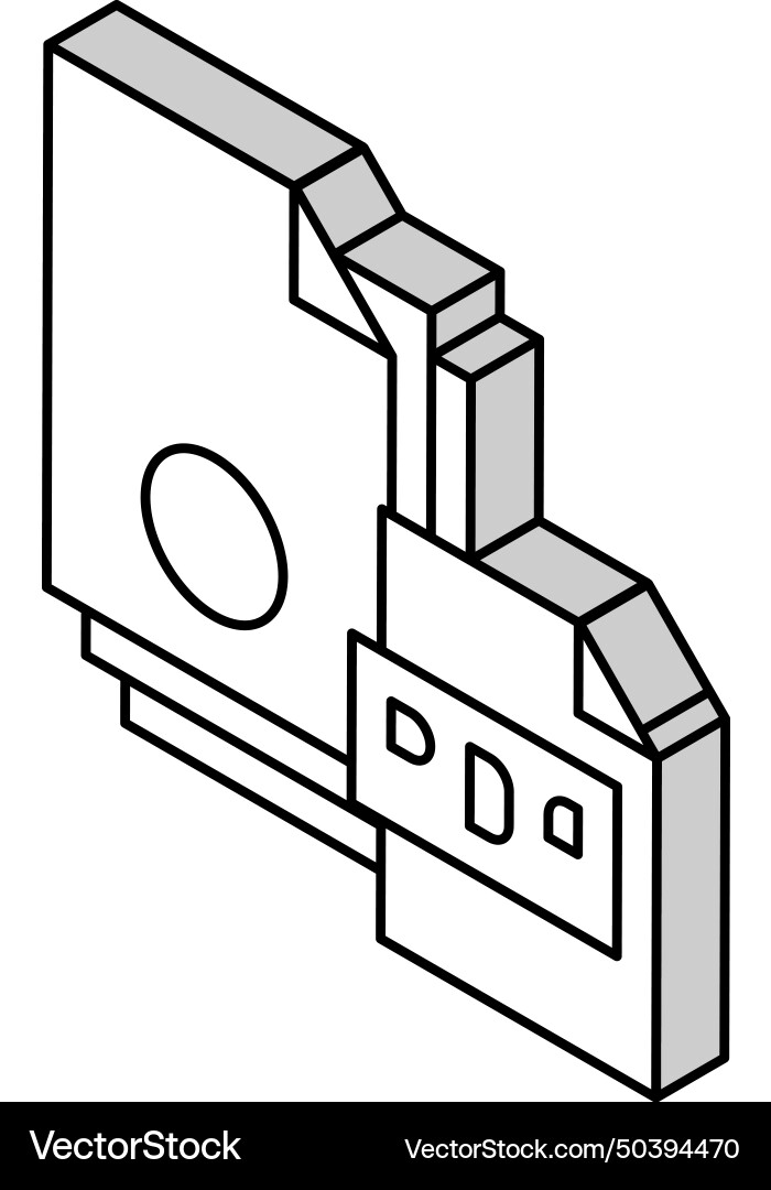 Dokumentationssscan in pdf-Datei isometrische vektorbild