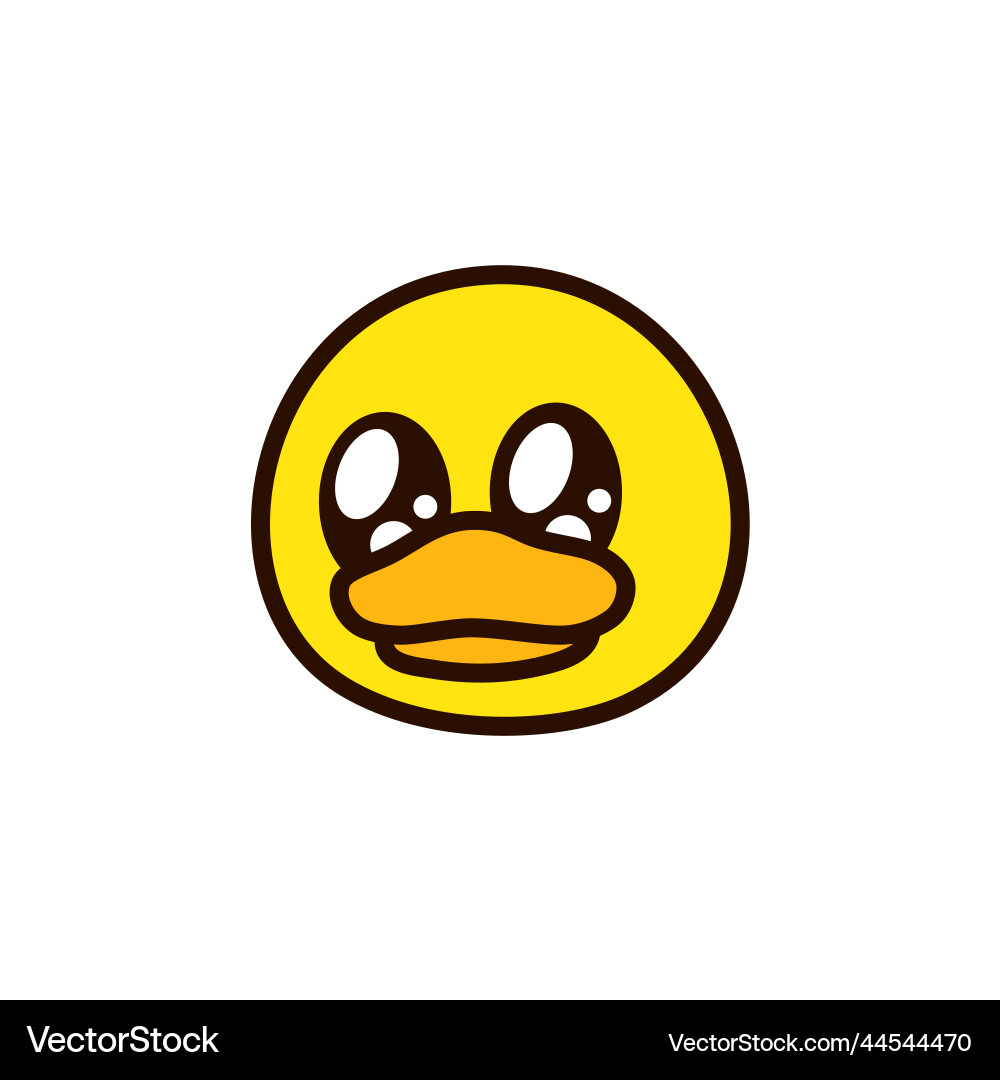 Files of a drawing duck face with colored doodle Files of a drawing duck face with colored doodle vector image