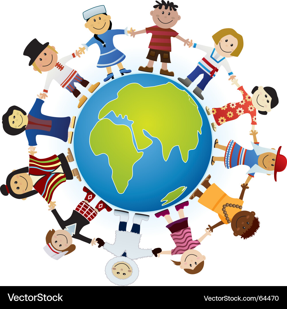 Kinder United Vektorbild