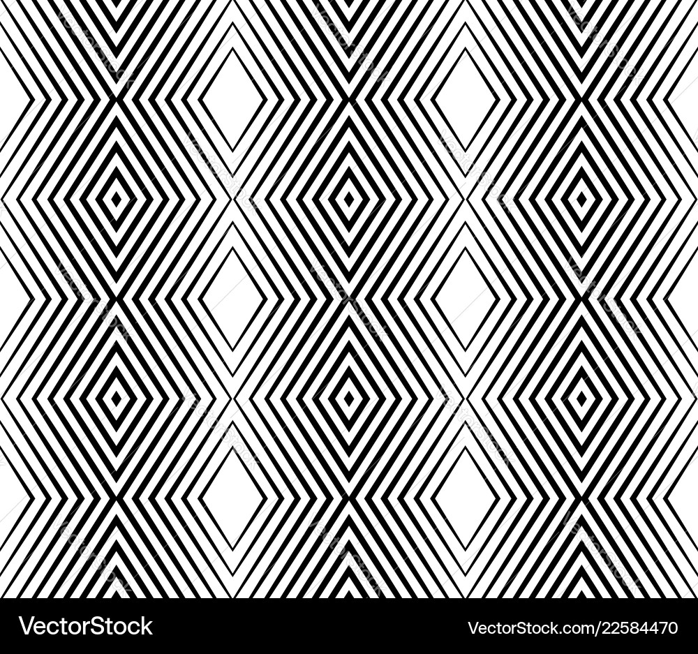 Monochrome seamlessly repeatable pattern abstract Vector Image