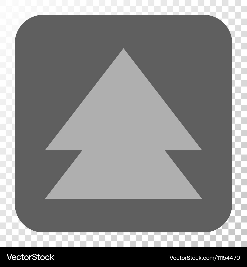 Move up rounded square button vector image
