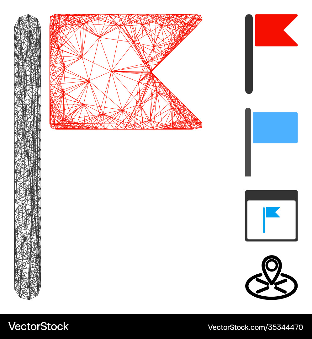 Net flag mesh Net flag mesh vector image