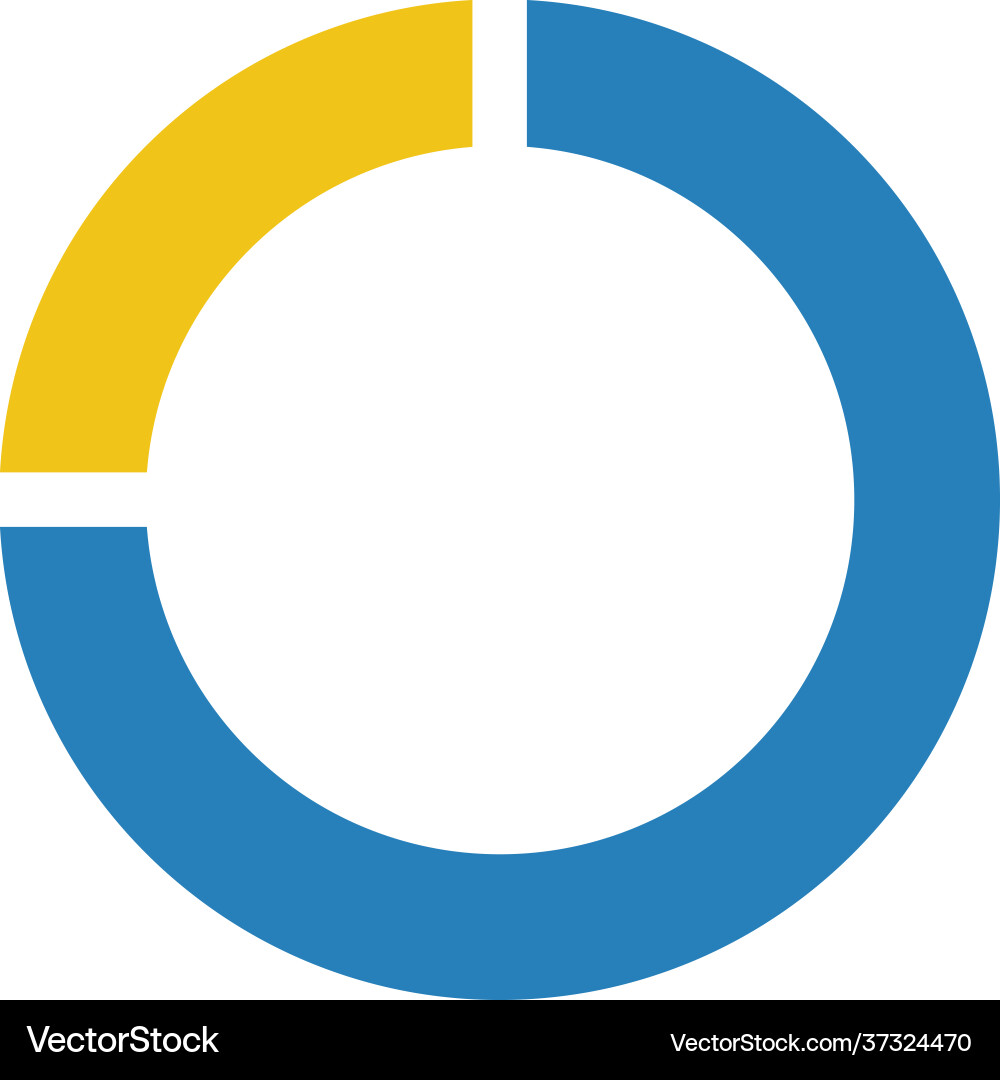 Pie chart icon graph diagram symbol for big data Pie chart icon graph diagram symbol for big data vector image