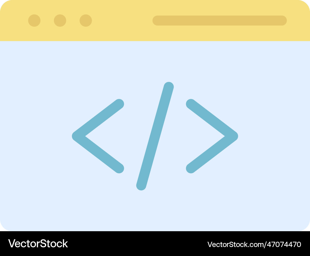 Programming icon image suitable for mobile Vector Image