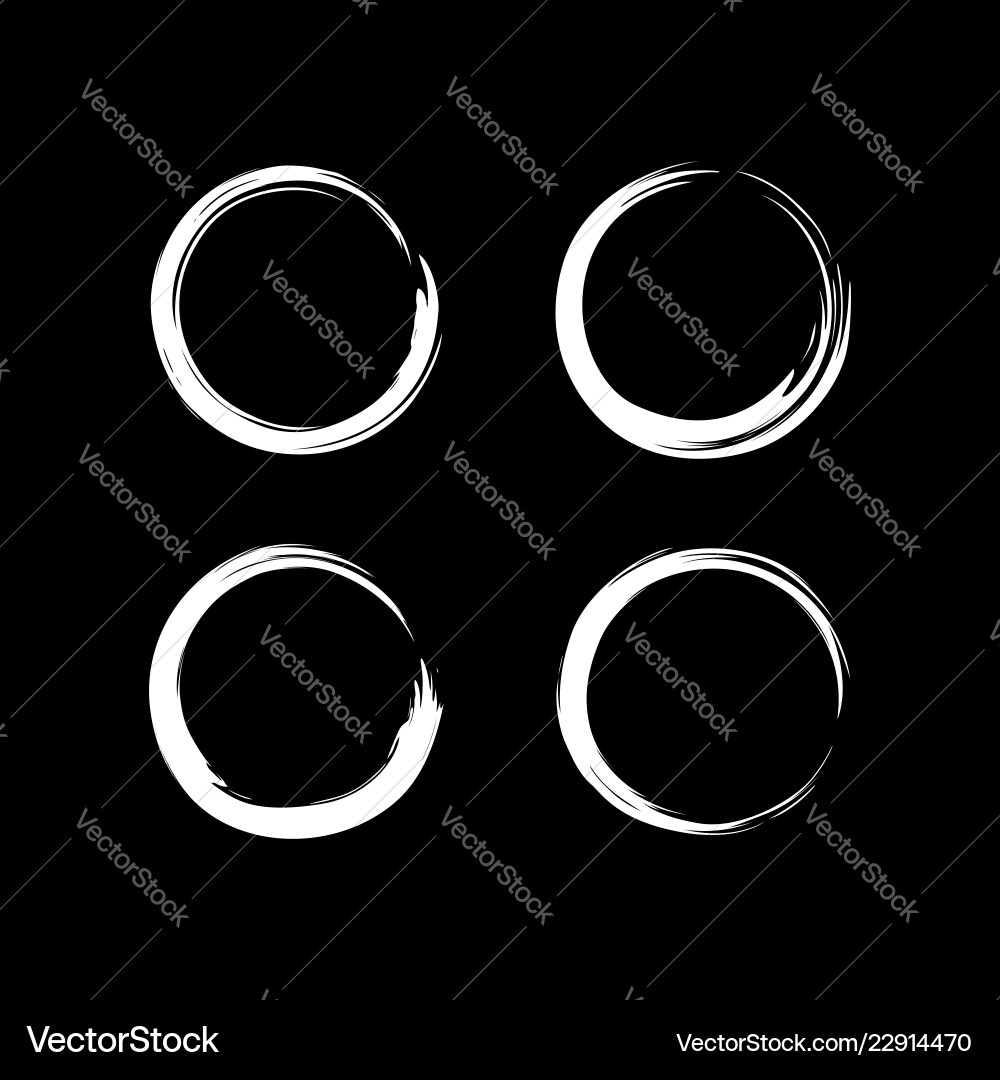 Schwarze und weiße zen Kreis-Set Logo-Symbol Zeichen Schwarze und weiße zen Kreis-Set Logo-Symbol Zeichen vektorbild