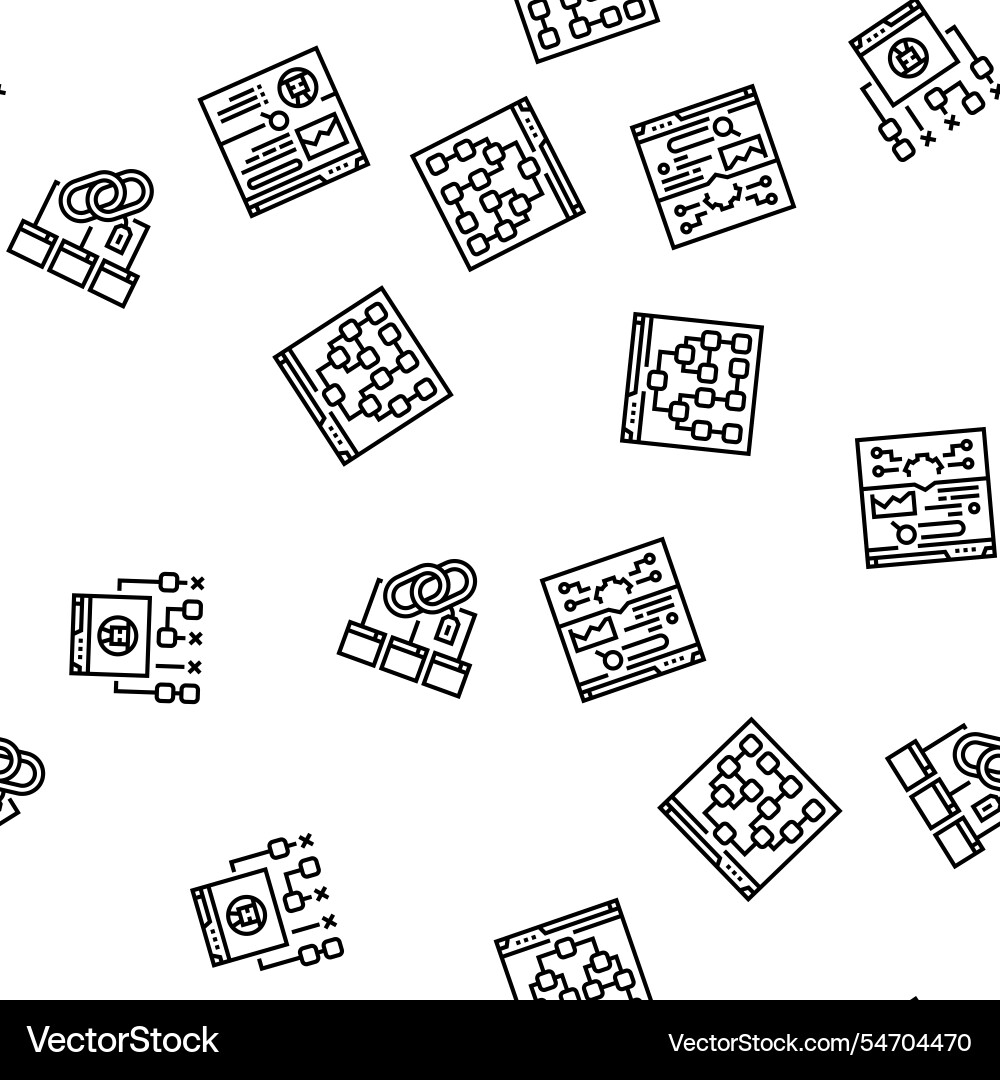 Seo optimize community seamless pattern Seo optimize community seamless pattern vector image