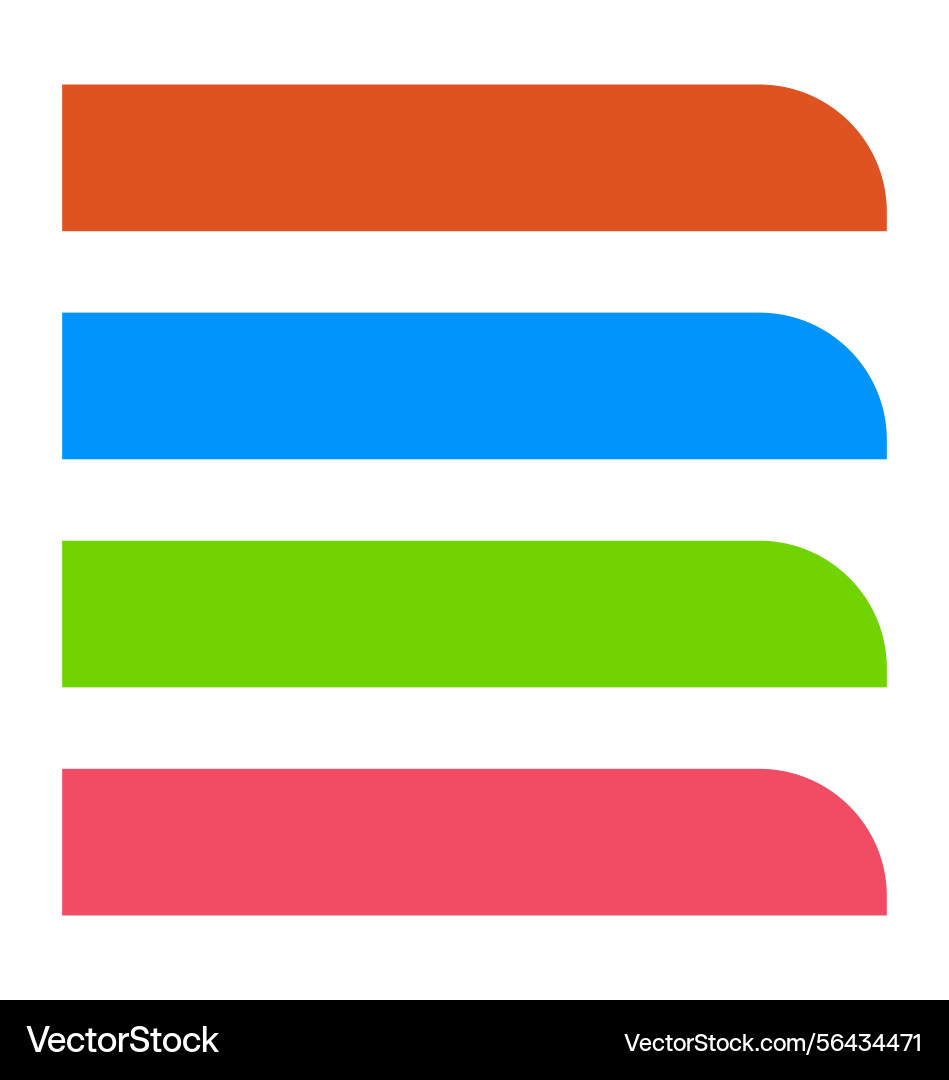 A set features colorful web design elements vector image