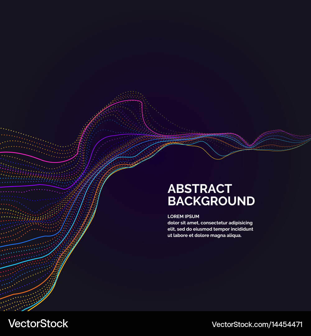 Abstract background with a colored dynamic Vector Image