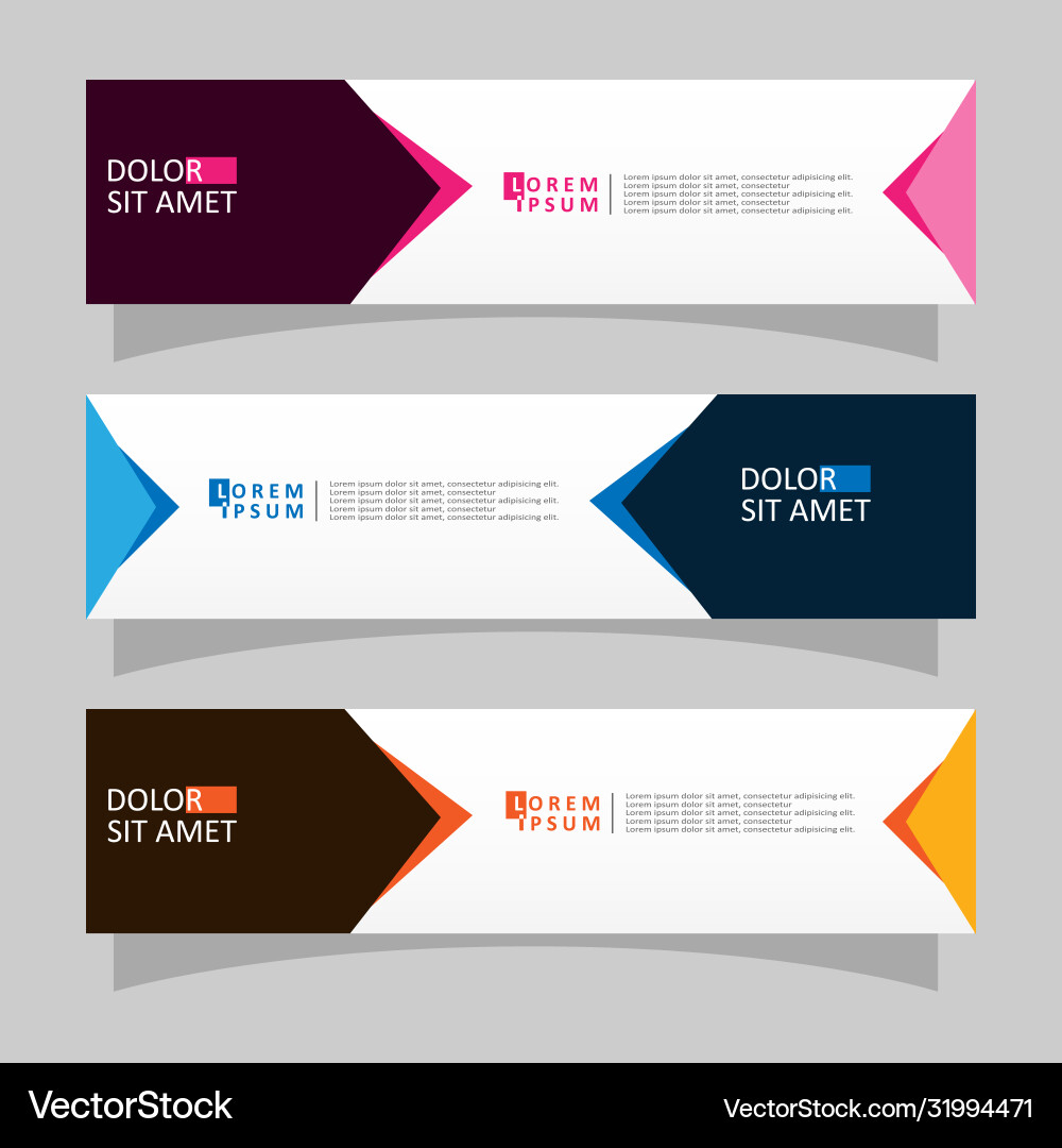 Abstract design banner web template Vector Image
