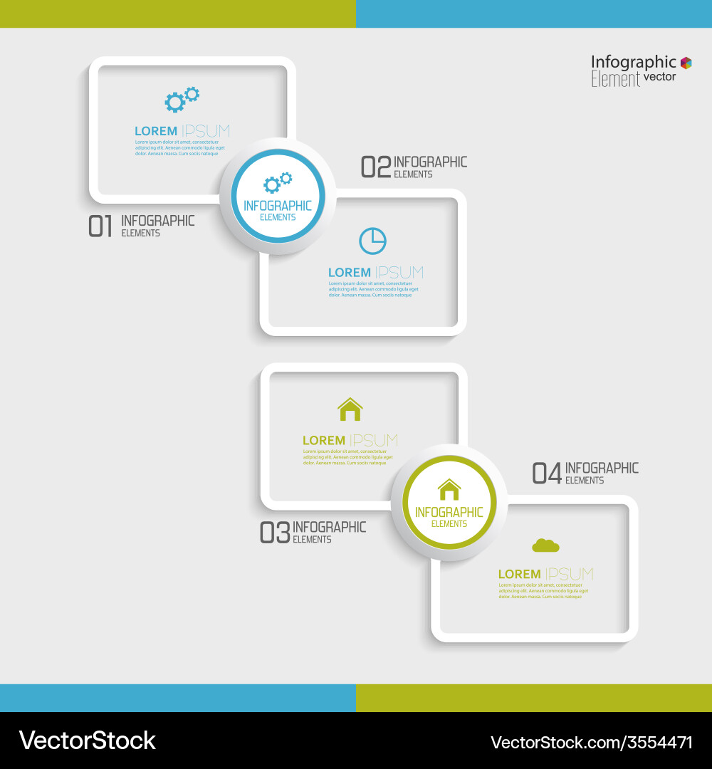 Comparative chart with templates for presentation vector image