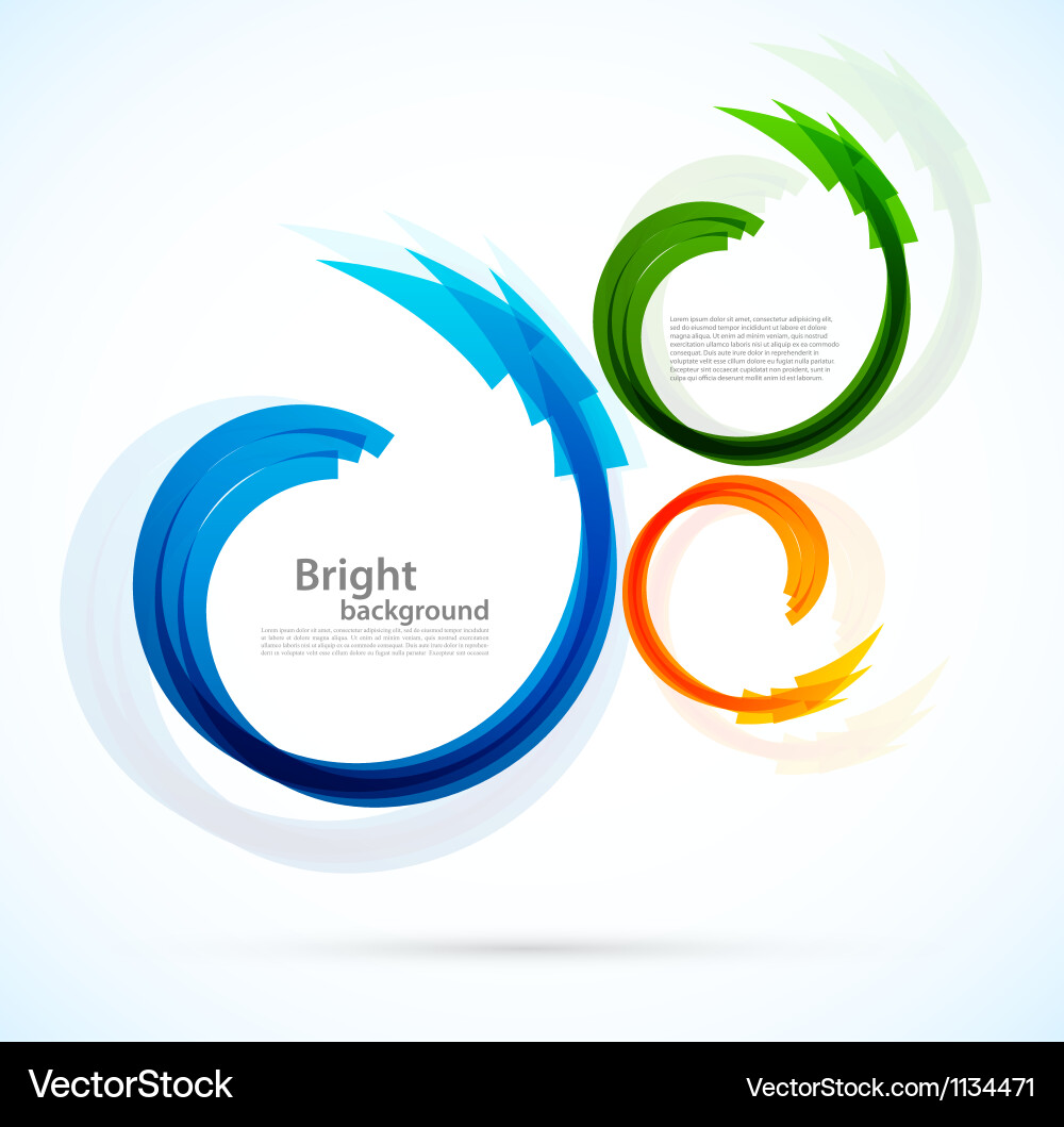 Dynamic Circular Background with Arrows vector image