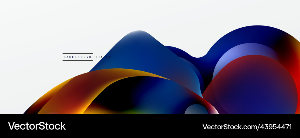 Fluid abstract background round shapes and circle Fluid abstract background round shapes and circle Vector Image