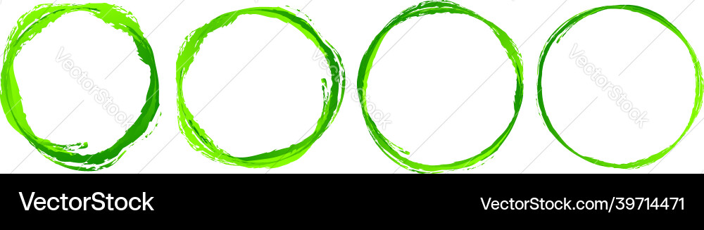 Grungy textured circle element shape circular vector image