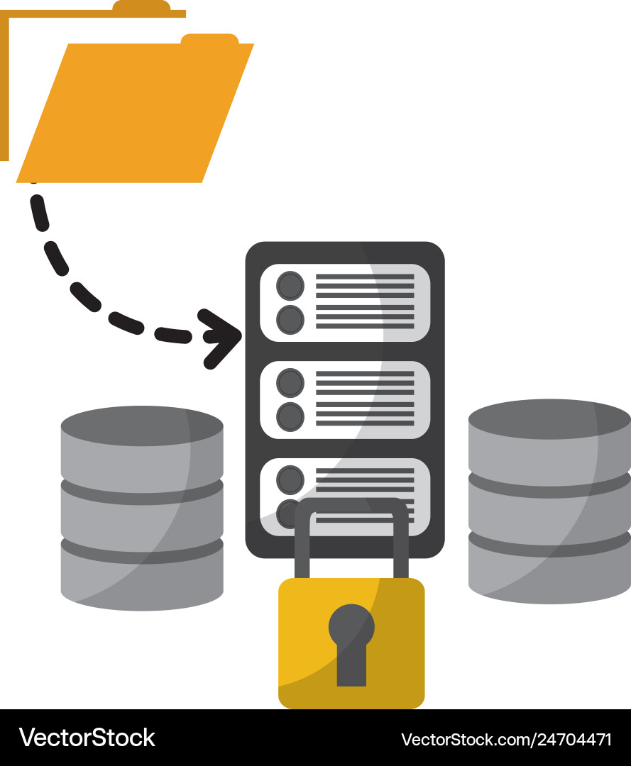 Rechenzentren-Disks mit Server und Set-Icons Rechenzentren-Disks mit Server und Set-Icons vektorbild
