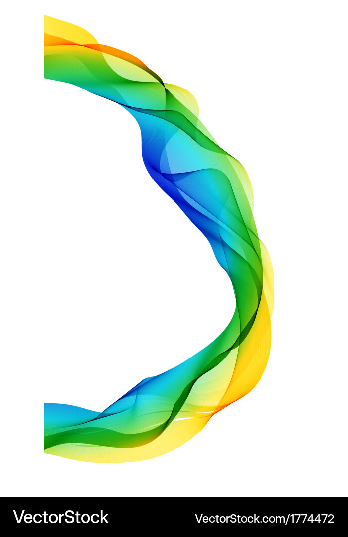 Abstract colorful background with wave vector image