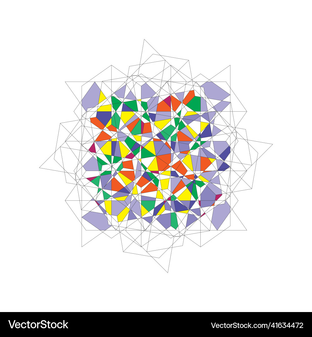 Abstract hexagon pattern modern texture Vector Image