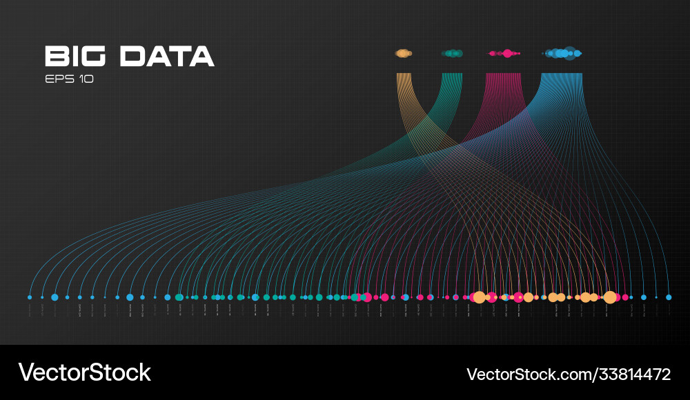 Big data visualization Big data visualization vector image