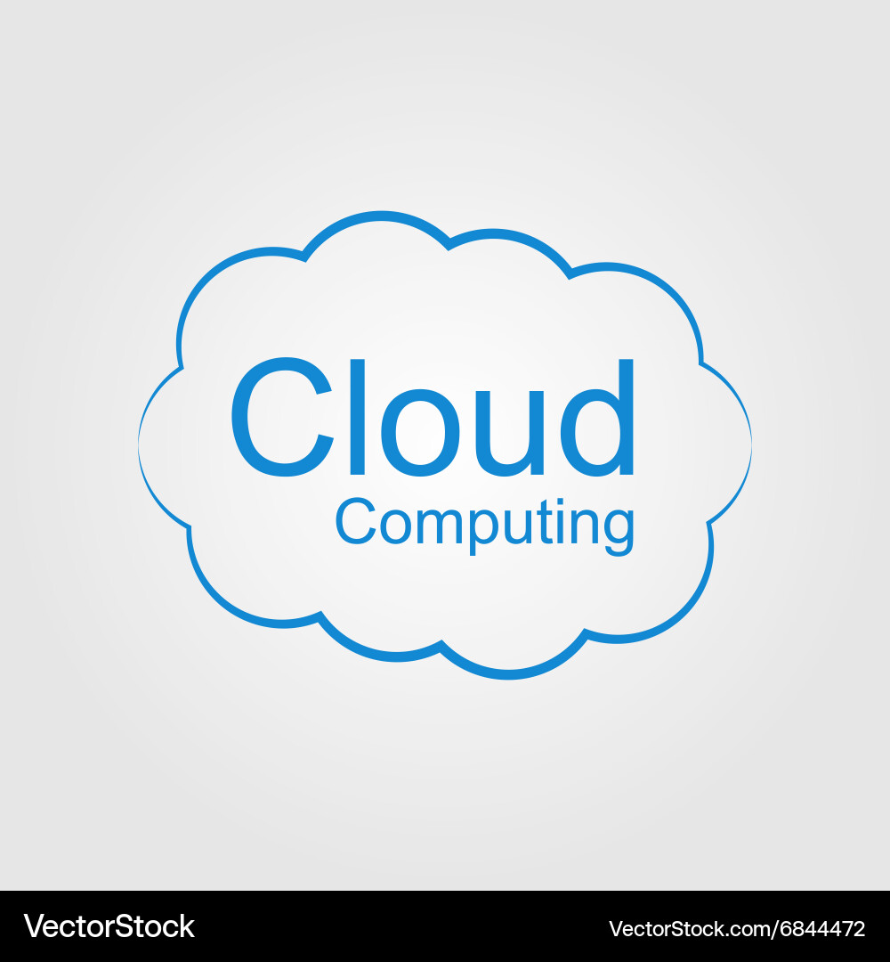 Cloud computing concept modern design template vector image