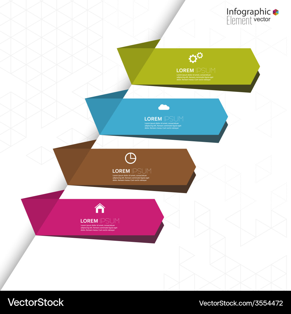 Comparative chart with templates for presentation vector image