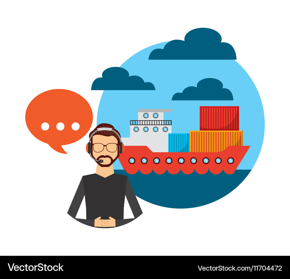 Export and import design Vector Image