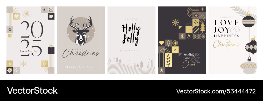 Merry christmas and happy new year Merry christmas and happy new year vector image