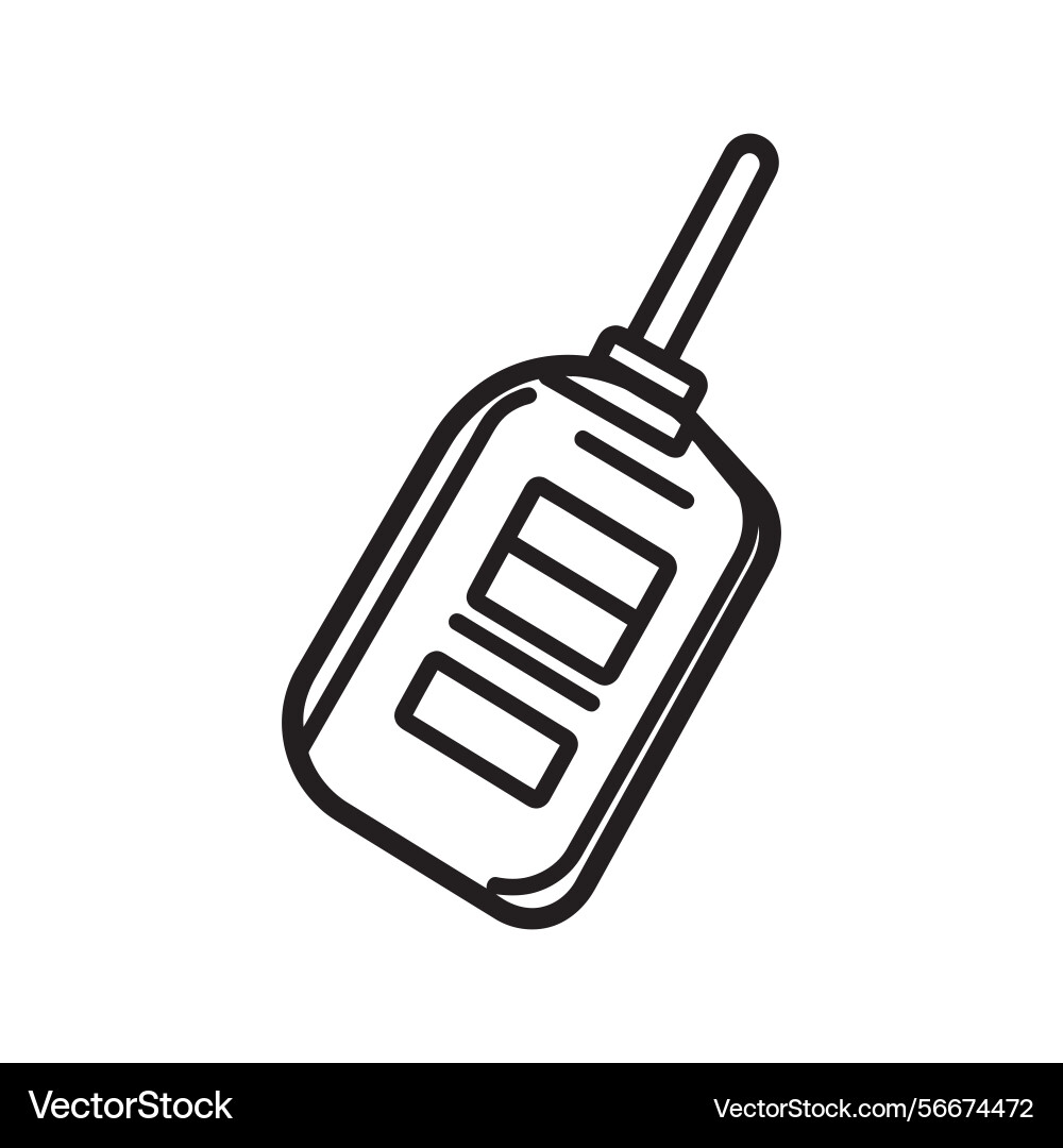 Remote control outline with buttons icon vector image