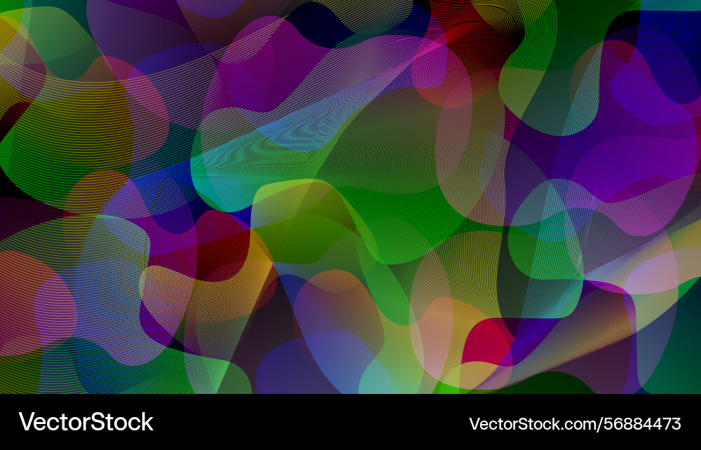 Abstract colorful fluid and lines gradient light Vector Image