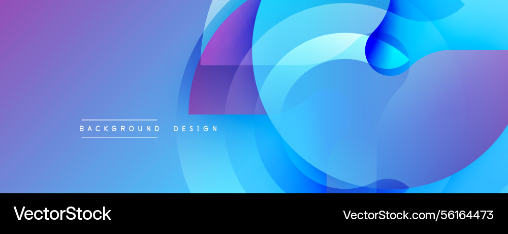 Abstract design overlapping shapes create dynamic Vector Image