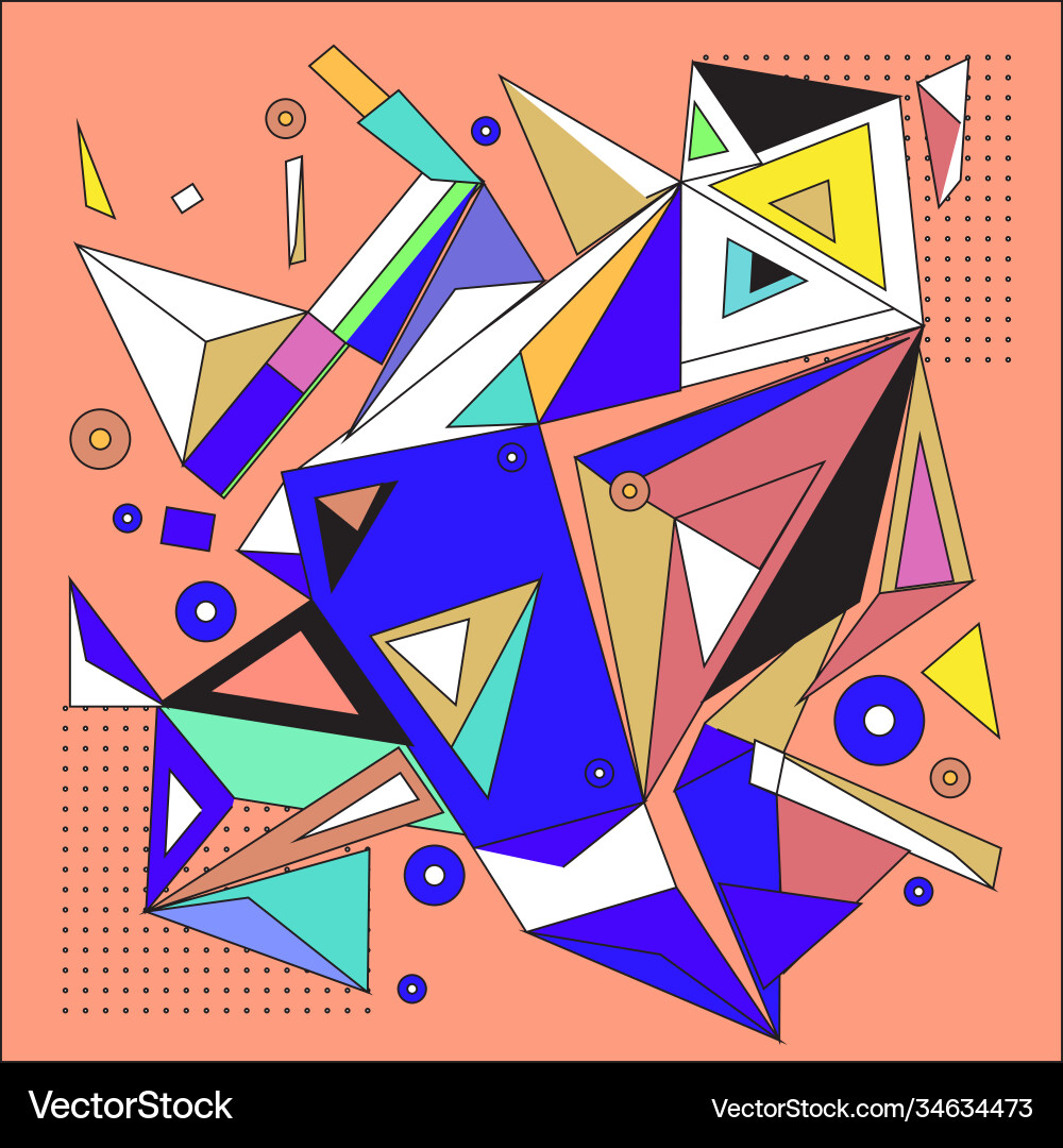 Abstract modern triangles background pattern Abstract modern triangles background pattern vector image