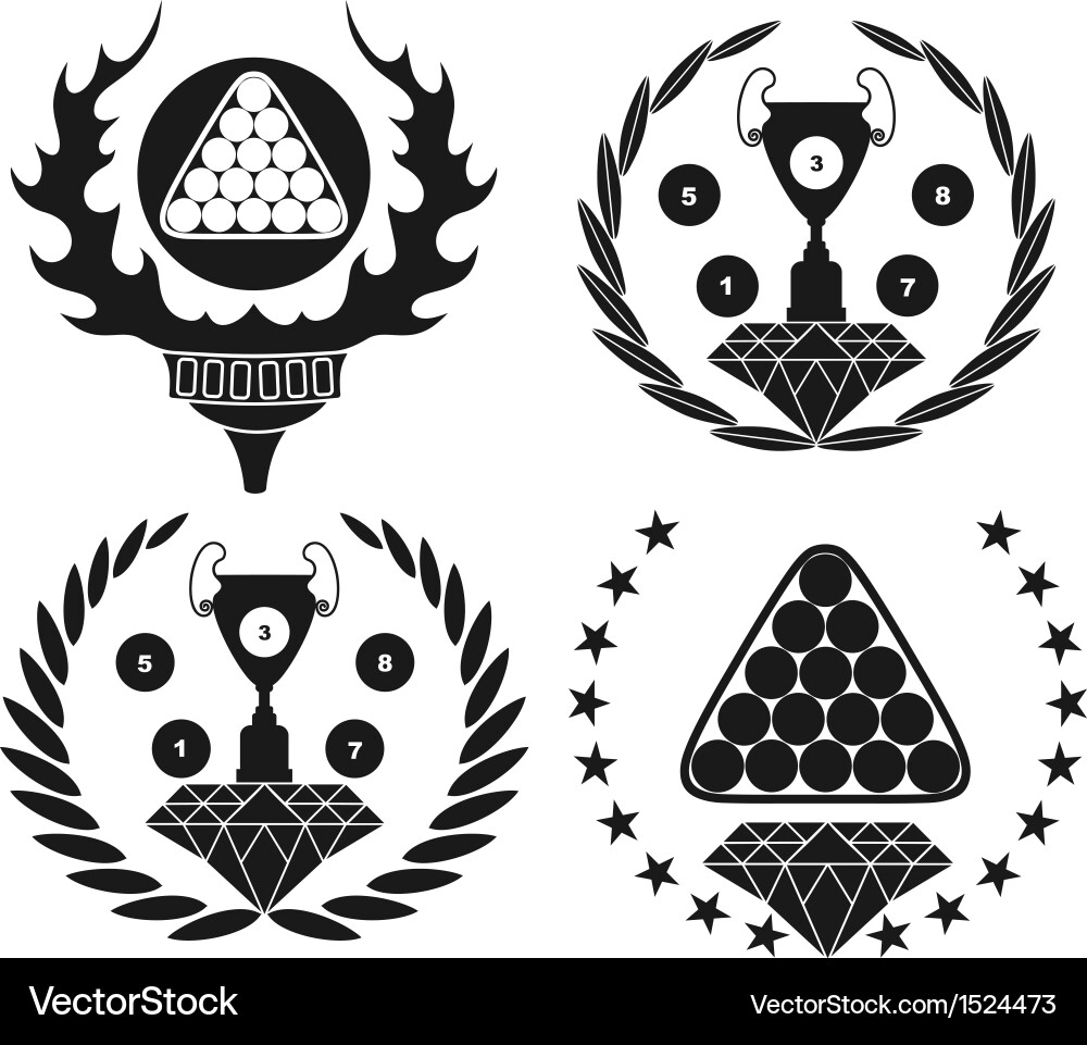 Billiards Royalty Free Vector Image - VectorStock