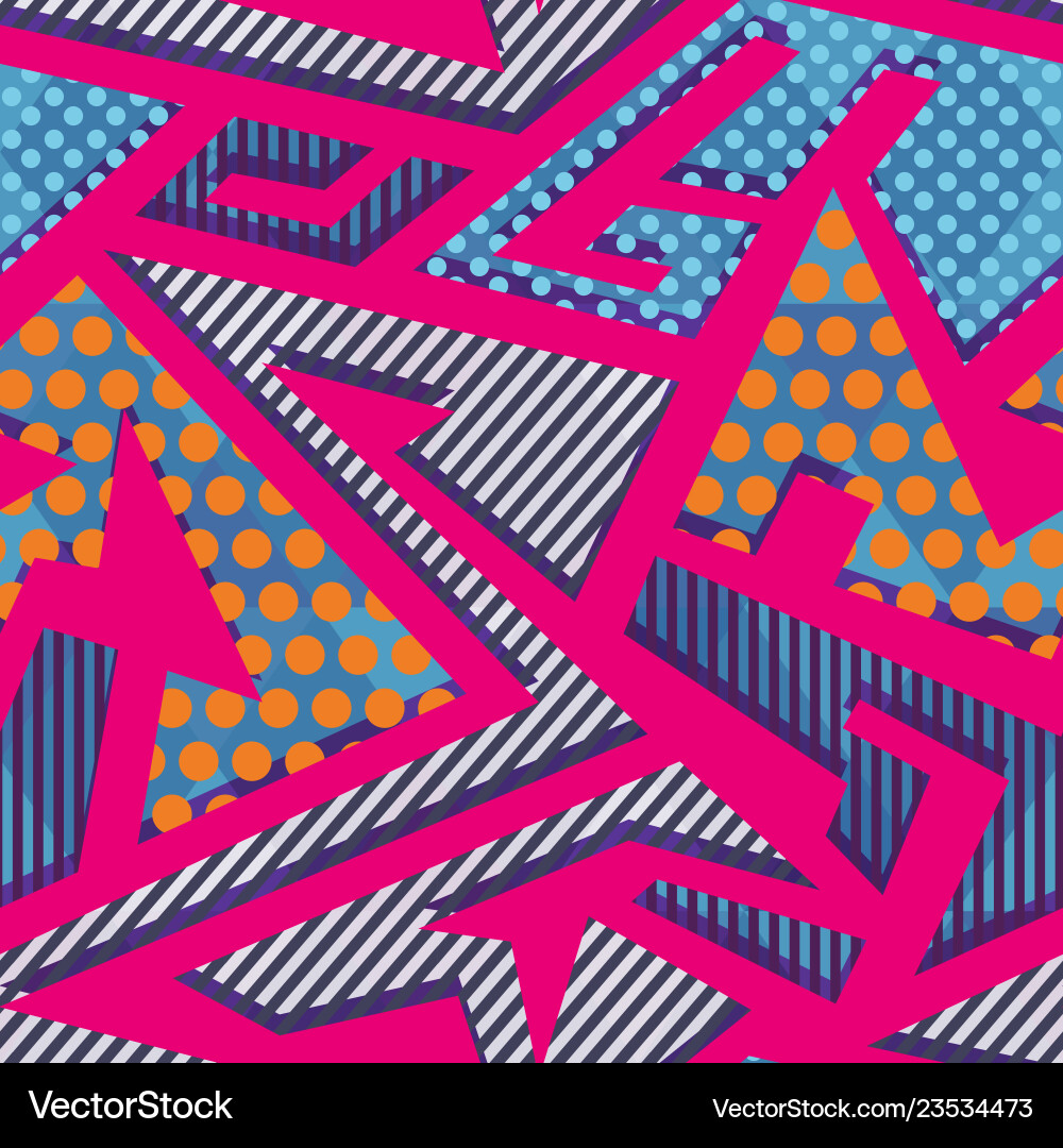 Geometric Pattern - Retro Style vector image
