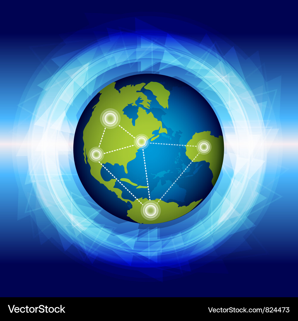 Global connection Vector Image