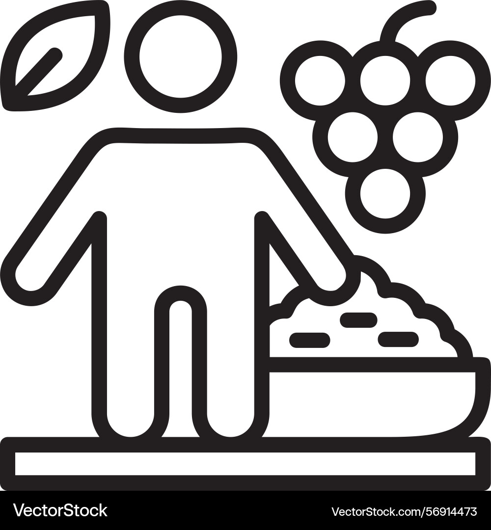 Nutrient-dense linear style icon design Vector Image