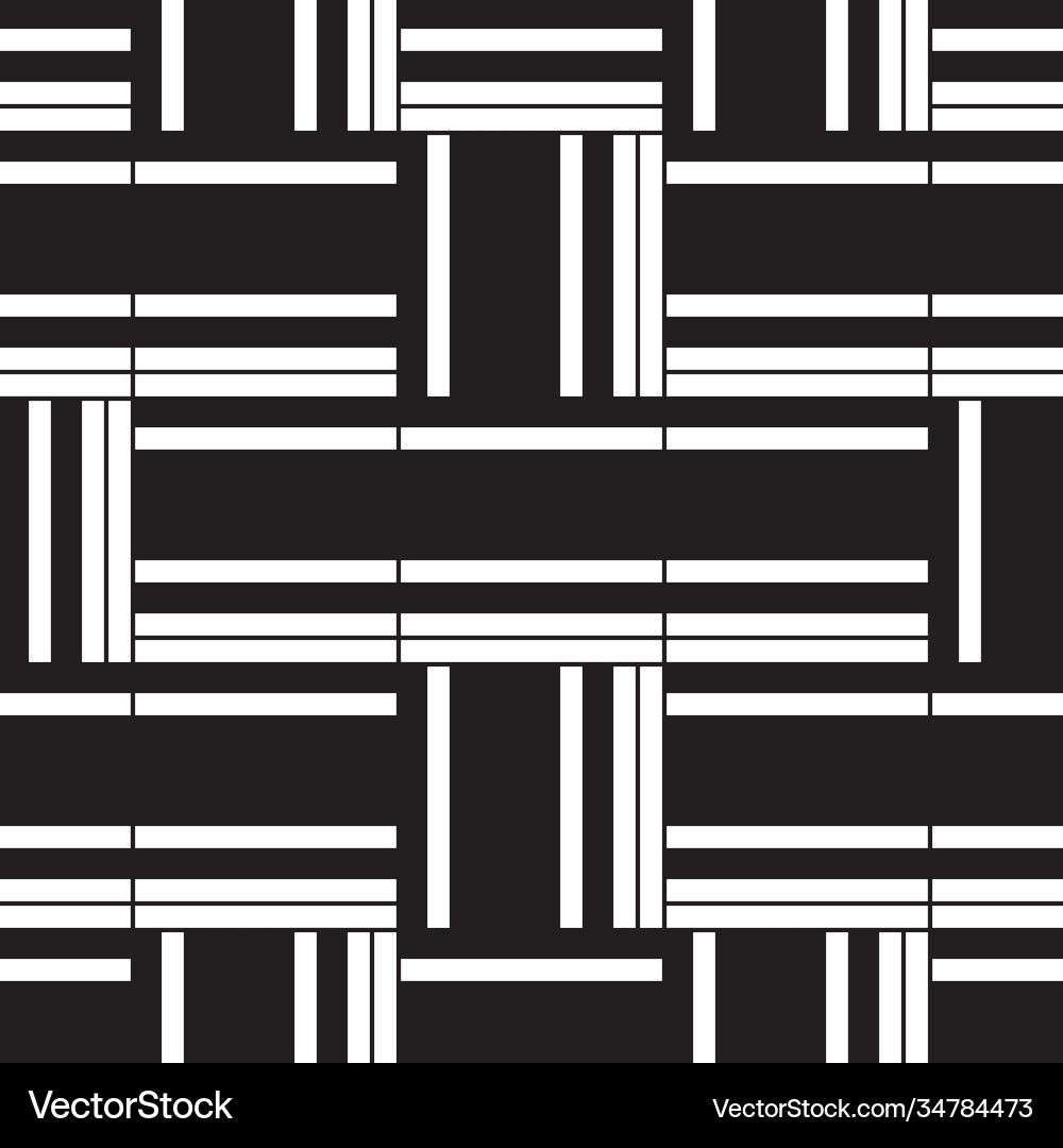 Seamless pattern with horizontal and vertical Vector Image