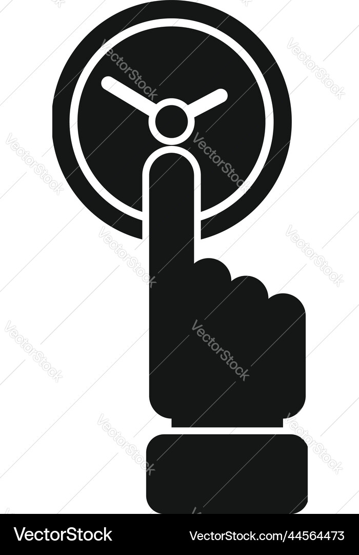 Touch Time Control Symbol einfache Arbeitsaufgabe Touch Time Control Symbol einfache Arbeitsaufgabe vektorbild