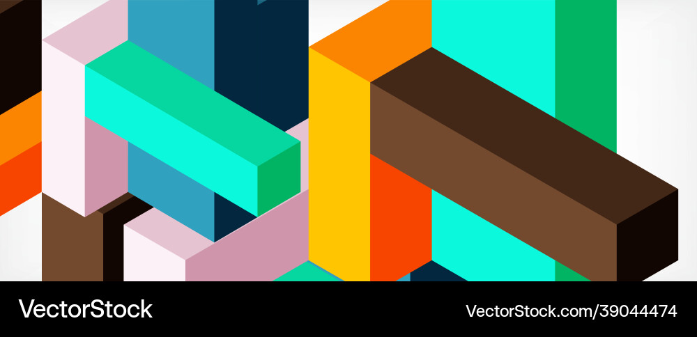 Abstract background 3d cubes cubic elements Abstract background 3d cubes cubic elements vector image