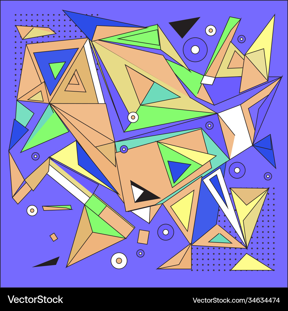 Abstract modern triangles background pattern Abstract modern triangles background pattern Vector Image