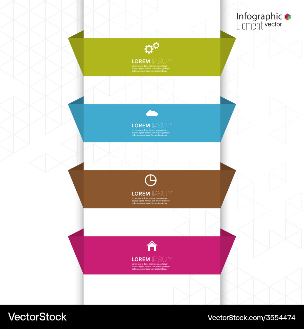 Comparative chart with templates for presentation vector image