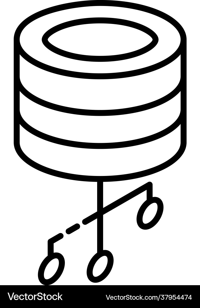 Database network Vector Image