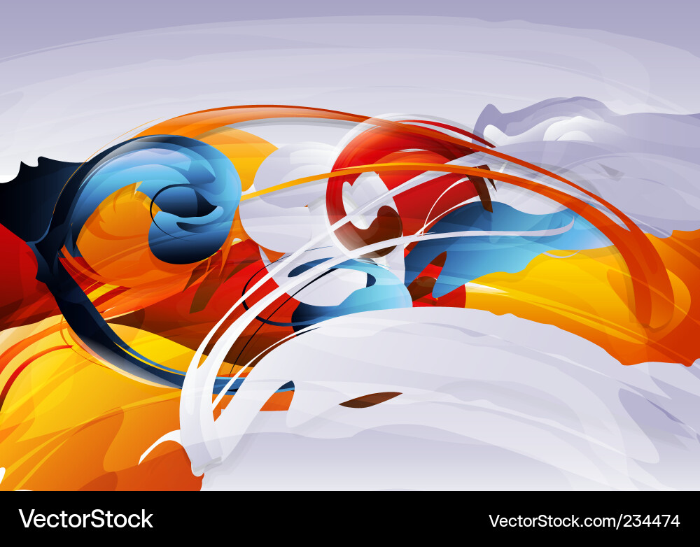 Dynamic Swirls Vector Image