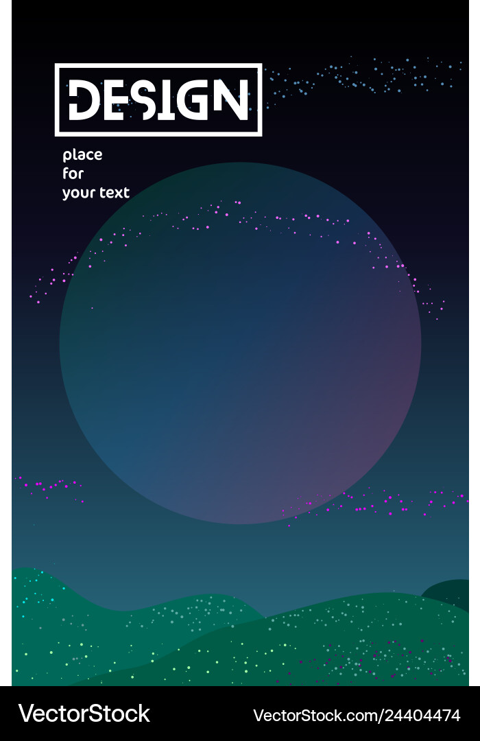 Gradient universe Gradient universe vector image