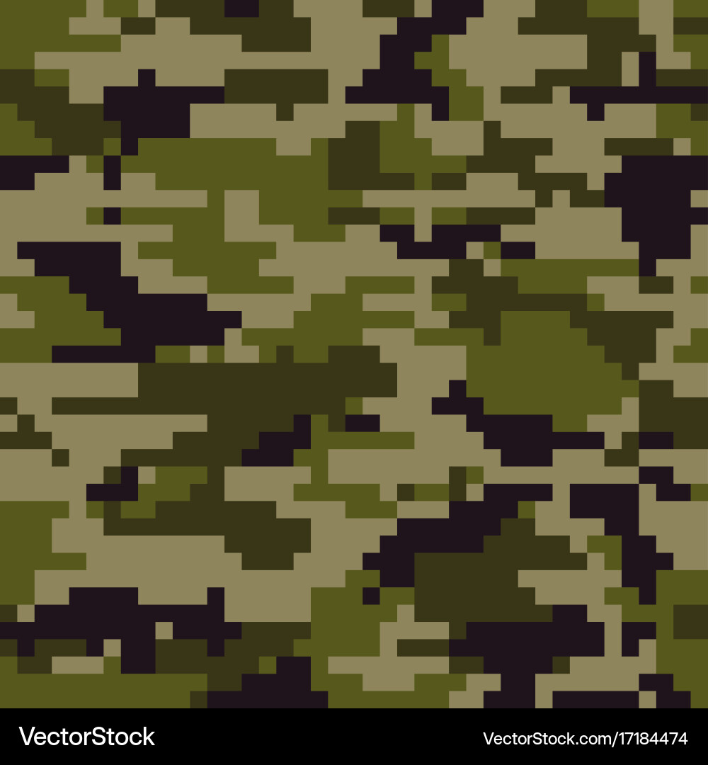 Pixel Camo Pattern Royalty Free Vector Image - VectorStock