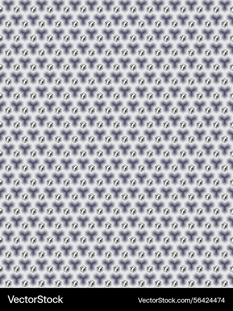 Repeated seamless pattern of three dimensional vector image