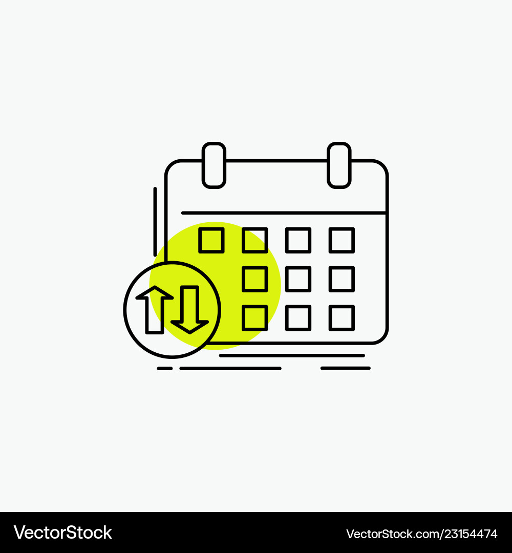 Schedule classes timetable appointment event line Schedule classes timetable appointment event line vector image