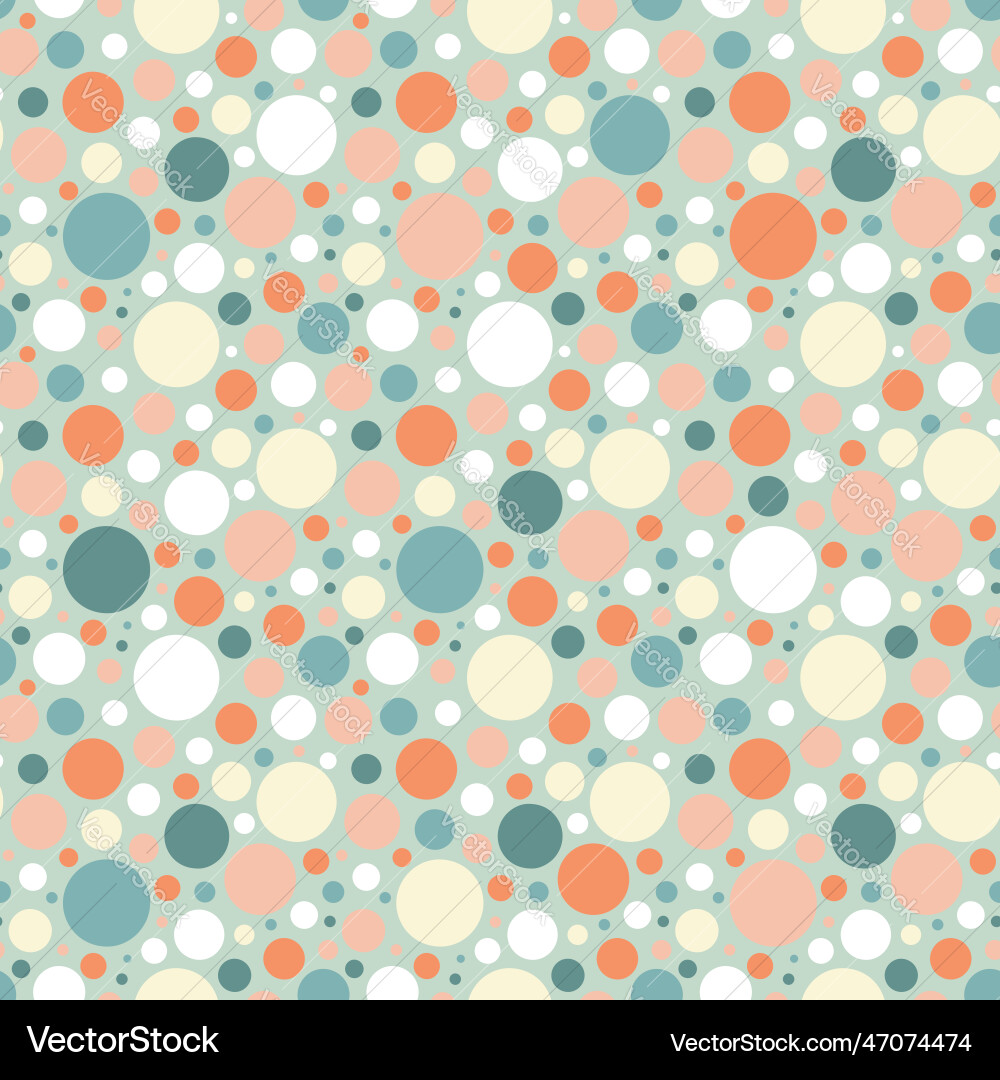 Seamless pattern with colored circles Vector Image