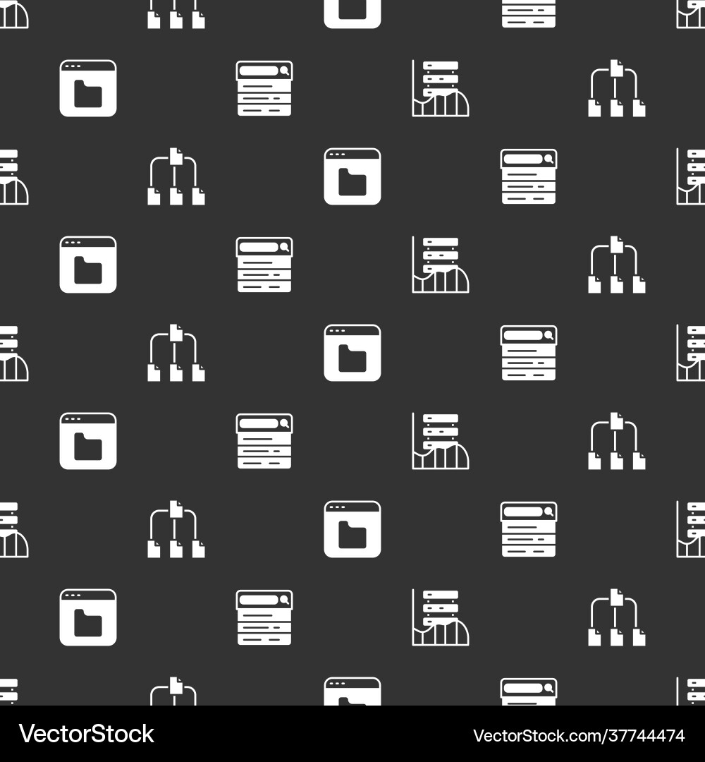 Set server data web hosting folder tree Set server data web hosting folder tree vector image