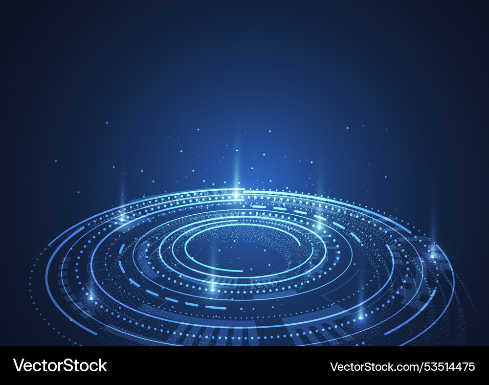 Abstract technology background with big data Vector Image